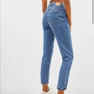 bershka mom denim jeans
